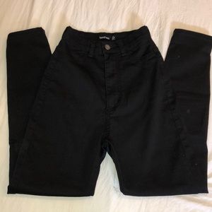 BOOHOO super high-waisted jeans